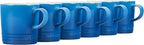 Le Creuset Stoneware Set of 6 London Mugs, 12 oz. Each, Marseille