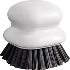 Dish Brush with Handle, Kitchen Scrub Brushes for Cleaning, Dish Scrubber with Nylon bristles for Sink, Pots, Pans (1Pack White Nylon bristles)