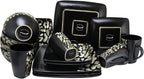 Elama's Savannah 16 Piece Stoneware Dinnerware Set
