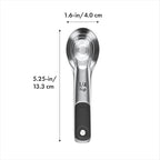 OXO Good Grips 4 Piece Stainless Steel Measuring Spoons with Magnetic Snaps, (Pack of 2)