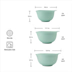 KitchenAid Universal Nesting Plastic Mixing Bowls, Set of 3, Spearmint