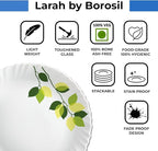 Borosil Gourmet Dinnerware Set For 6, 19 Pieces, White Dinner Plates and Bowls Sets, Chip Resistant Tempered Opal Glass, Stain Resistant, Dishwasher & Microwave Safe Dinner Set For Gifting, Serves 6