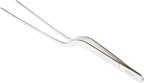 Mercer Culinary 18-8 Stainless Steel Chef Plating Tongs, Offset Tip, 7-7/8 Inch
