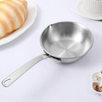 5.1-Inch Mini Egg Pan Stainless Steel Mini Sauce Pan Omelet Frying Pan with Spout for Home Kitchen Restaurant