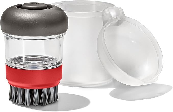 OXO Outdoor Soap Dispensing Dish Brush with Storage Case
