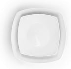 Elama Bishop 16 Piece White Porcelain Dinnerware Set