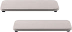 NiuYichee 2 Pcs Water Absorbing Stone Trays, Kitchen/Bathroom Sink Soap Dish, Diatomite Tray Used for Hand Soap & Cosmetic Bottles in the Modern Home, 4" W x 9" L, White