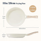 Granite Frying Pan, 11 Inch Non Stick Frying Pans, Lightweight Nonstick Pans for Omelets & Eggs, PFOA & PFAS Free Non-toxic Cookware Chef's Pan, Induction Compatible Fast & Even Heat Skillet