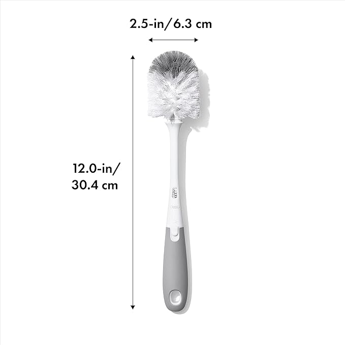 OXO Tot Bottle Brush with Nipple Cleaner, Gray