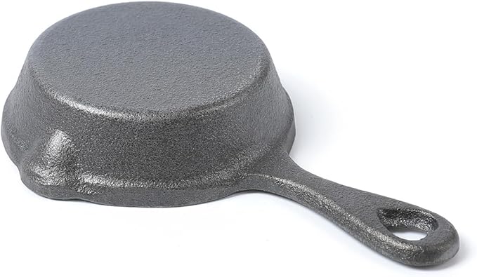 HAWOK Cast Iron Mini Skillet DIA.2.8 inch Round Black…