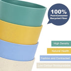 Homienly Unbreakable Plastic Cups Set Wheat Straw Cups 20 OZ Drinking Glasses Reusable Cups for Kitchen Outdoor Stackable Tumblers Water Glasses Drinking Set Freezer Dishwasher Safe (6 PCS, Multi)