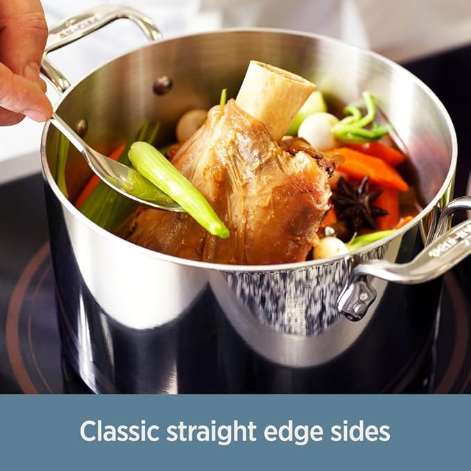 All-Clad D3® Stainless Steel 10 inch Frying Pan Covered- Made in the USA- The Original Bonded Professional Cookware- Oven Safe & Induction Compatible