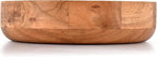 Kaizen Casa Wooden Round Shaped Serving Bowl for Fruit,Dessert Platter Tray Dish Kitchen Dining Fruit,Dessert,Snack