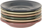 Gibson Home Brew Harmony 13 Piece Espresso Cup Set with Metal Rack, Stoneware Espresso Cups & Saucers, Solid Color Stackable Coffee Set, Café Style, Dishwasher & Microwave Safe