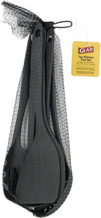 Glad Cooking Kitchen Utensils Set – 7 Pieces, Nylon Tools for Nonstick Cookware, Gray