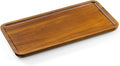 Small Acacia Wood Serving Tray – 12 Inch Rectangular Wooden Decorative Tray for Food, Appetizers, Snacks, Desserts, Coffee Table, Bathroom, Entryway, Vanity, Home Decor Organizer