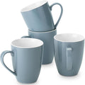 BTaT- Porcelain Coffee Mugs Set, 16 Ounces, 4 Pack, Gray Ceramic Coffee Mugs with Handle, Restaurant Cups for Mocha, Tea, Cappuccino, Cocoa, Cereal, Mug Gift Set, Dishwasher and Microwave Safe