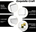 Premium Stainless Steel Baking Sheets, 2-Piece Set, Durable & Healthy Baking Trays, Ideal for Cookies, Roasting, Grilling in Oven(2 Pack, 20X14Inch)