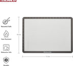 KitchenAid Silicone Large Baking Mat, 12x17-Inch, Gray