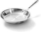 All-Clad D3 3-Ply Stainless Steel Fry Pan 12 Inch Induction Oven Broiler Safe 600F Pots and Pans, Cookware Silver