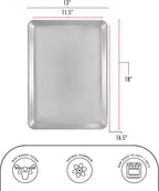 Fat Daddio's SP-HALF Natural Aluminum Half Sheet Pan