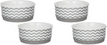 Bone Dry Ceramic Pet Collection Chevron, Small Set, 4.25x2, Gray, 2 Piece (Pack of 2)