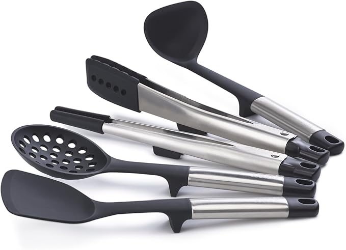 Joseph Joseph Elevate Fusion 5-piece Silicone Utensil Set with Storage Stand