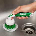 Libman Curved Kitchen Brush, Cleaning Scrub Brushes, Ergonomic Dish Scrubber Cleaner 3 PK