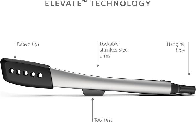 Joseph Joseph Elevate Fusion Set of 2 Silicone Tongs with Integrated Tool Rests
