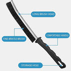 Crevice Cleaning Brush, Multi-Purpose Hard Bristle Brushes for Deep Cleaning Kitchen, Bathroom, Grout, Sink, Cup, Teapot, Bottle, Blender, Corners, Tight Spaces & More 12pcs