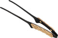 Thous Winds Tweezer Tongs for Cooking with Oak Handle, 9 Inch Stainless Steel Fine Kitchen Tongs for Camping BBQ, Grilling, Black