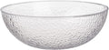 Lillian Collection Stunning Clear Plastic Round Hammered Bowl - 12" (1 Pc.) - Unique Textured Design - Perfect for Parties & Displays