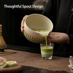 Matcha Whisk Set, 8 Pcs Ceramic Matcha Set Includes Bowl,Matcha Whisk (Chasen) and Holder, Sifter,Scoop and Spoon - Matcha Kit for Matcha Lovers,Gift for Family and Friend