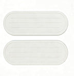 Razborci 2PCS Water Absorbing Stone Drying Tray Mat for Bathroom Sink & Kitchen Counter Faucet Organizer Decor, Quick Dry Dish Soap Dispenser Sponge Holder, Vanity Sink Caddy Coaster,White -10"*3.8"