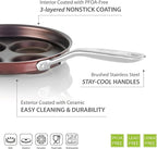TECHEF - Egg Pan Nonstick, Aluminium Plett Pan, 4 Egg Frying Pan for Perfect Breakfast Eggs, Pancakes, Hamburgers & More, Non Toxic PFOA-Free, Easy to Clean, Made in Korea (No Induction)