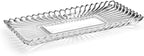 Mikasa Estate Crystal Glass Rectangular Serving Decorative Tray, 14.75 Inch