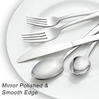 73-Piece Silverware Set with Organizer, Pleafind Stainless Steel Silverware Sets for 12, Cutlery Utensil Sets with Steak Knives, Include Forks Spoons Knives ＆ Silverware Organizer, Dishwasher Safe