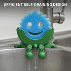 2 Pack Cute Sponge Holder with Drainage - Funny Sponge Stand for Kitchen Sink - Kitchen Gadgets Accessories
