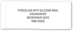 Bone Dry Pet Bowl Collection Ceramic Set, Small, Marble, 2 Count White