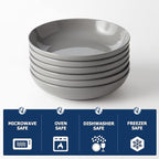 Y YHY Pasta Bowls 30oz, Large Grey Salad Serving Bowls