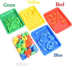 10 Pack Plastic Art Trays for Adult Crafts, Large Multicolor Activity Trays for DIY Projects, Painting, Beading, Jewelry Making, Resin & Workspace Organization