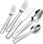 Silverware Set for 12, Prendcyx 60-Piece Heavy Duty Flatware Cutlery Set, 18/0 Food-Grade Stainless Steel Tableware Set, Dishwasher Safe for Home, Restaurant, Wedding, Party, Mirror Polished