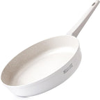 THE ROCK SOHO 11-Inch Ceramic Non Stick Frying Pan – Nothing Sticks, Never Warps, Lasts Longer, Non Toxic Skillet with Heat-Resistant Handle, PTFE PFOA & PFAS Free, Oven & Dishwasher Safe, Cream