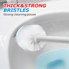 FORASTO 2 in 1 Toilet Plunger and Brush Set，Extended Handle Plunger，Toilet Bowl Brush Plunger Set,Bathroom Cleaning Tools ，Toilet Brush Plunger Combo，Cleaning Brush，Dark Gray