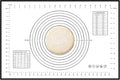 Dough Mat Silicone Baking Mats for Rolling Pastry,Kneading Sheet Sourdough Bread Baking Supplies Black 24x16" 0.45mmT