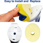 CELOX Dish Sponge with Handle, Dish Sponge with Soap Dispenser for Cleaning Kitchen