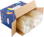 bUCLA 50Pack Gold Glitter Plastic Bowls - 10oz Disposable Crystal Salsa/Dessert Bowls for Wedding & Party