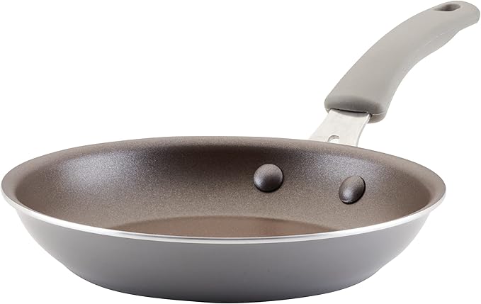 Rachael Ray Cook + Create Nonstick Frying Pan/Skillet, 8.5 Inch, Gray