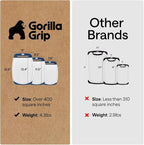GORILLA GRIP BPA-Free Reversible Kitchen Cutting Board Set of 3, US Designed, Nonporous, Juice Grooves Catch Liquid, Slip Resistant Border, Dishwasher Safe, Durable Large Food Chopping Boards, Blue
