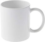 Cricut Beveled Blank, Ceramic-Coated, Dishwasher & Microwave Safe Mug to Decorate, Mug Press & Infusible Ink Compatible,12 Oz Sublimation, Ideal for Crafts and Printing, 6 Count, White